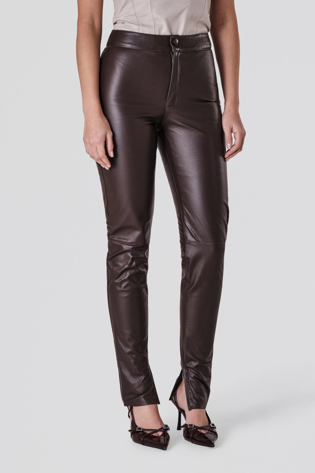 Calça skinny cós alto 3 Calça skinny cós alto 3