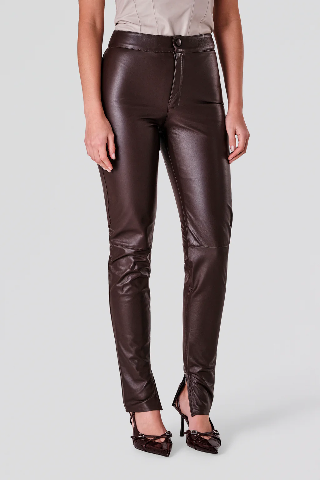 Calça Skinny Cós Alto 3 Calça Skinny Cós Alto 3