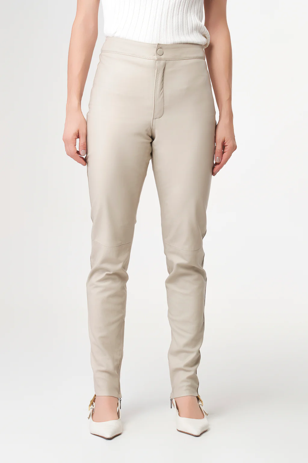 Calça Skinny Cós Alto 5 Calça Skinny Cós Alto 5