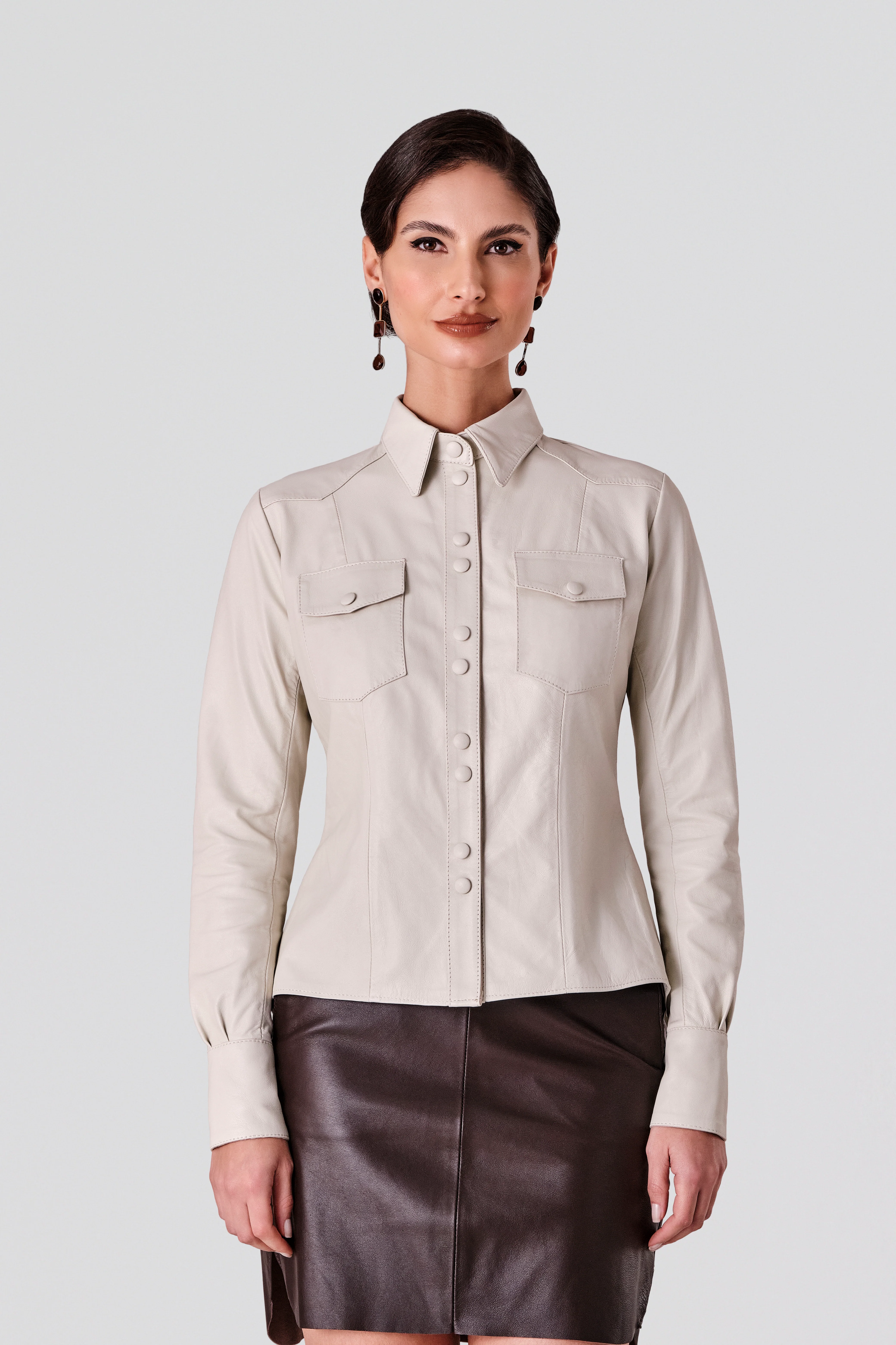 Camisa Feminina Alfaiataria Interlaken 7 Camisa Feminina Alfaiataria Interlaken 7