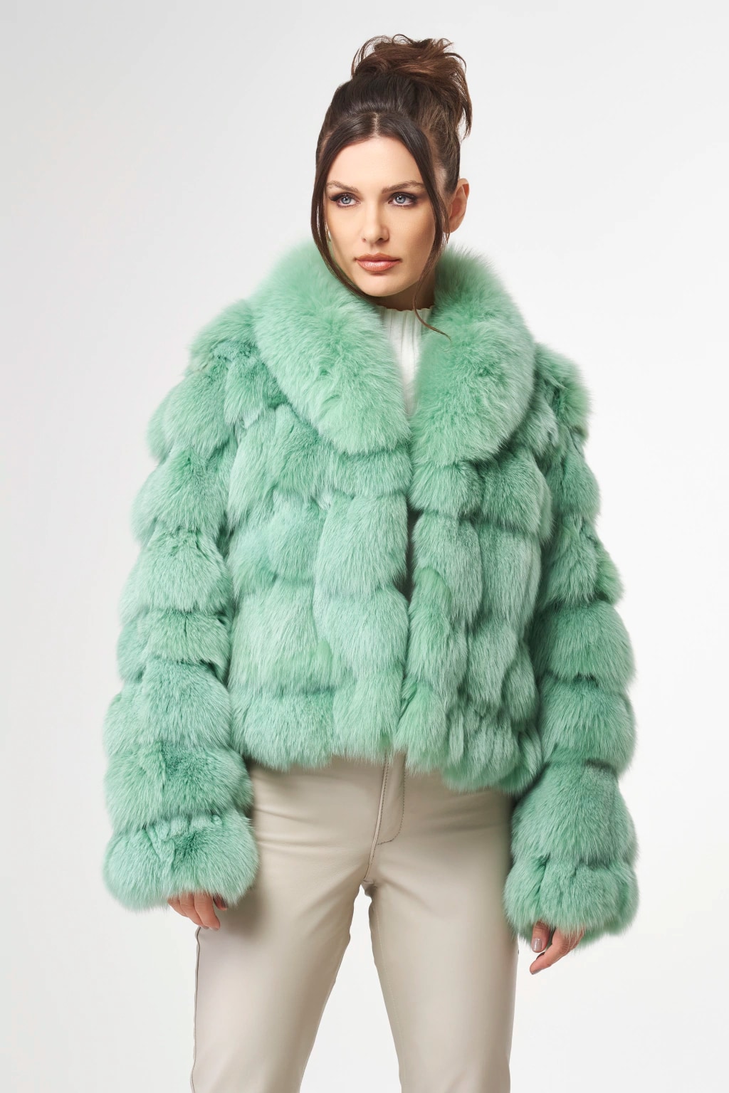 Casaco em pele de coelho - Mont Blanc 1 Casaco em pele de coelho - Mont Blanc 1