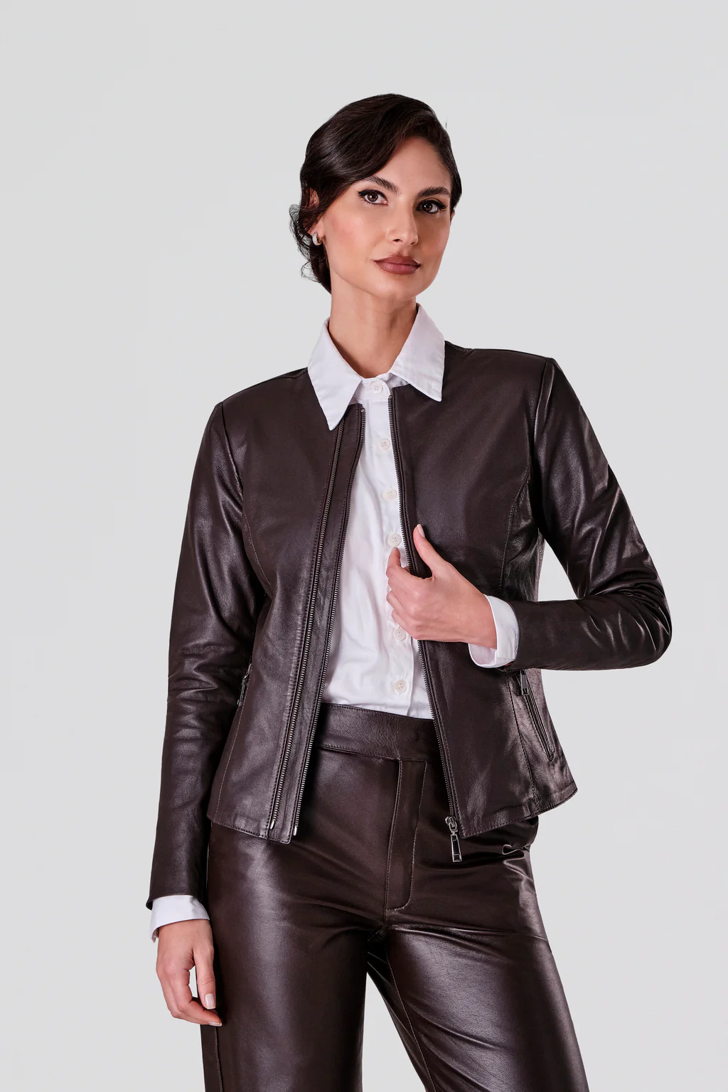 Jaqueta Básica em Pelica - Dublin 4 Jaqueta Básica em Pelica - Dublin 4