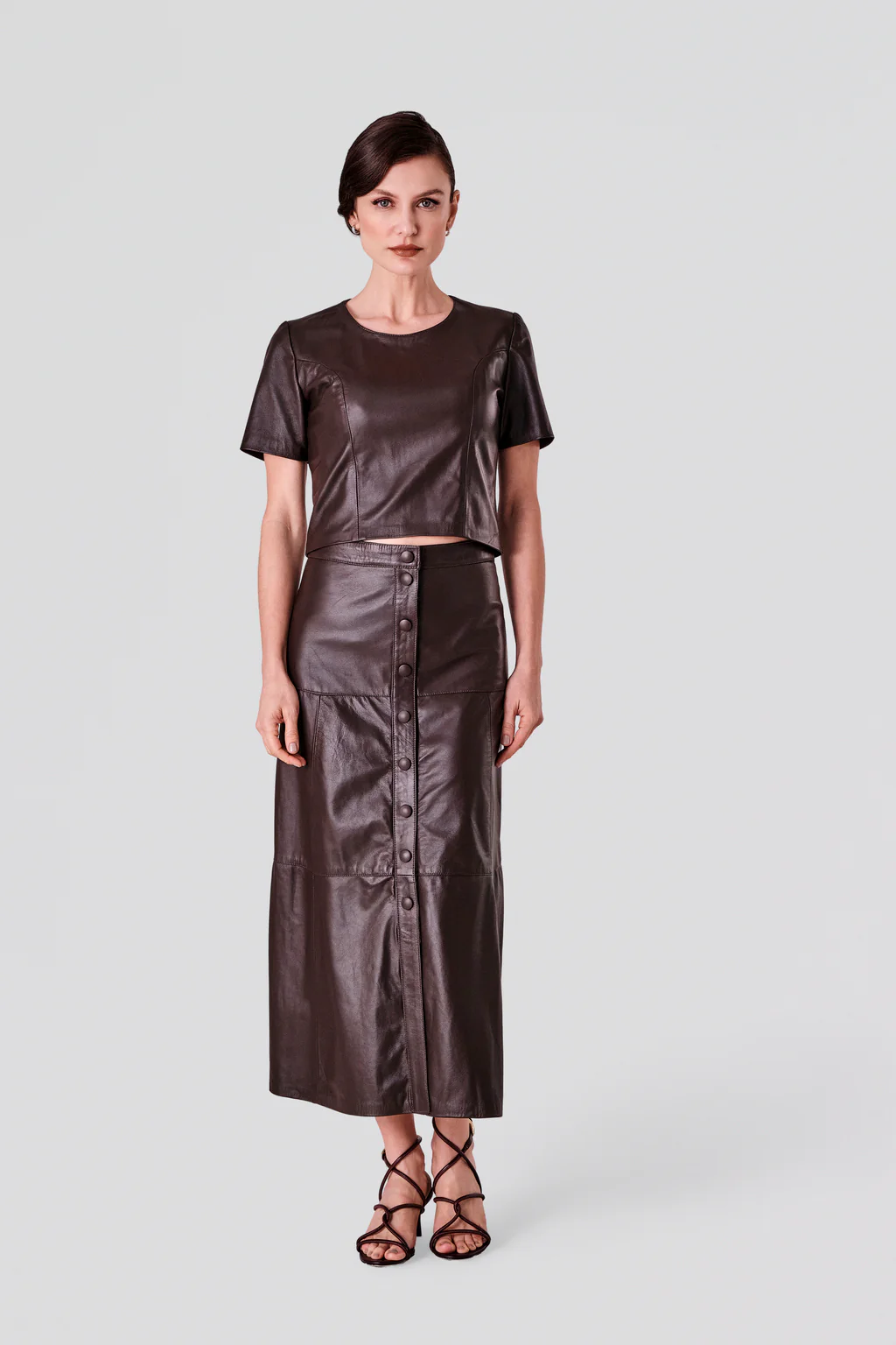 Saia Longa com botões Gardênia 1 Saia Longa com botões Gardênia 1