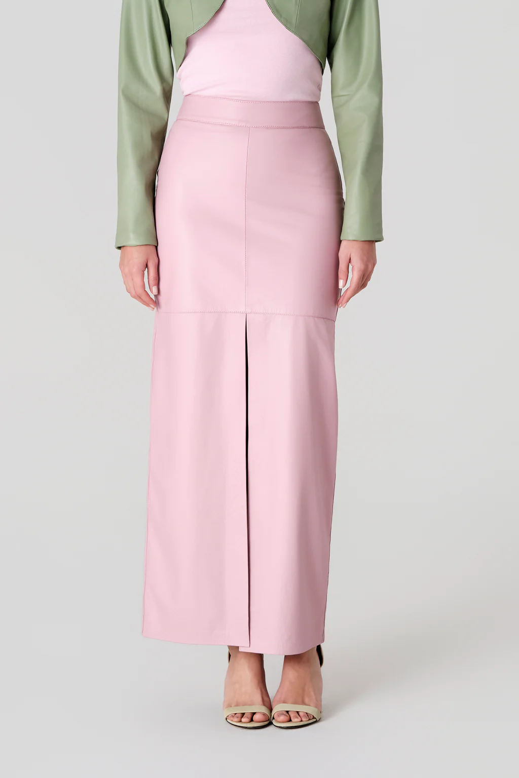 Saia Midi com Fenda na Frente Barolo 1 Saia Midi com Fenda na Frente Barolo 1